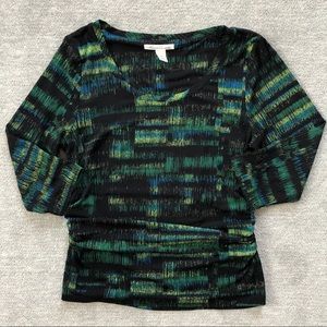 Kenneth Cole New York Stretch 3/4 Sleeve Top